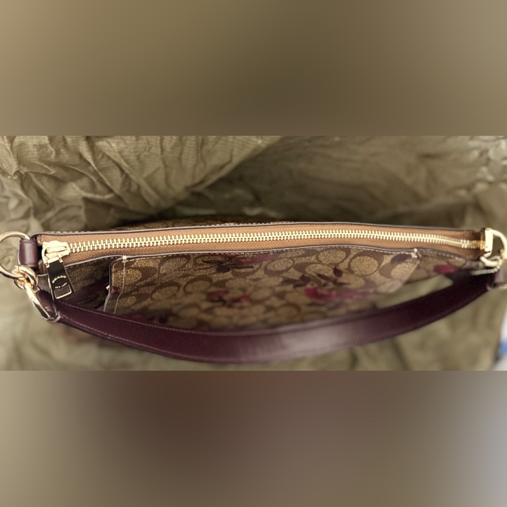 Coach F84729 Marlon Hobo In Signature Canvas With Victorian Floral Print - EUC - Picture 7 of 13